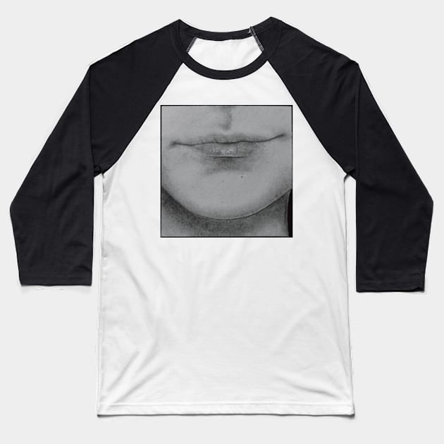 drawing insecurities thin lips body positivity Baseball T-Shirt by maoudraw